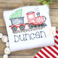 Scribble Christmas Train Embroidered Shirt