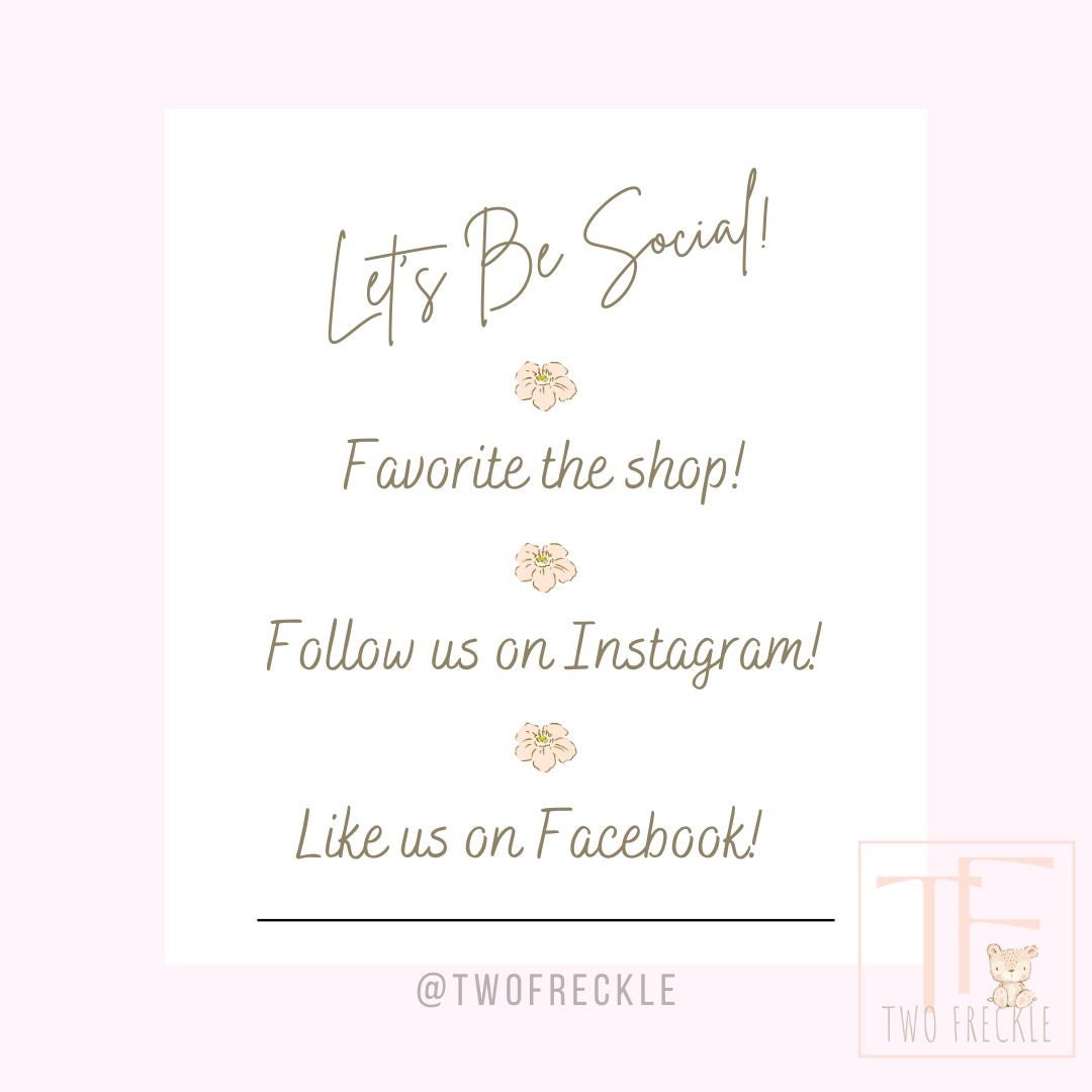 a sign that says let&#39;s be social favorite the shop follow us on ins