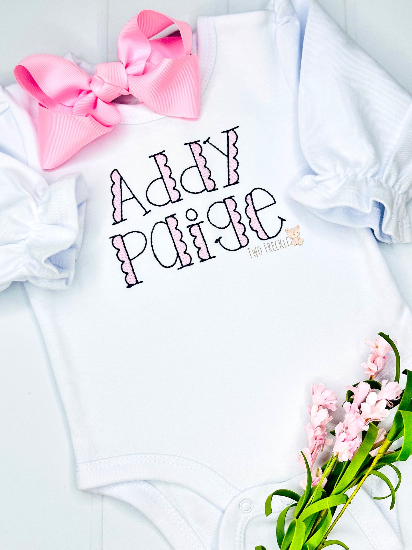 Girls Personalized Shirt, Back to School Embroidered Shirt, Personalized Girls Birthday Shirt, Romper, or Baby Bodysuit