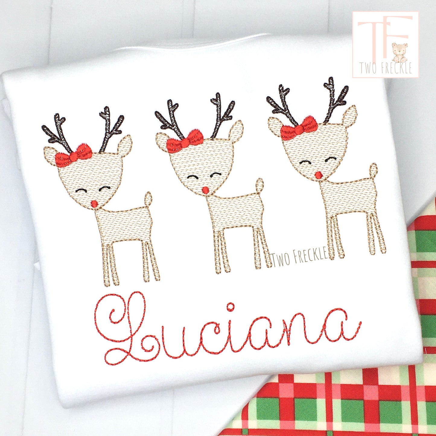 Woodland Christmas Reindeer Trio Shirt