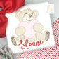 Girls Valentine's Day Teddy Bear Shirt