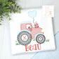 Boys Valentine's Day Tractor with Heart Shaped Balloon Shirt