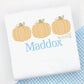 Boys Pumpkin Trio Embroidered Shirt