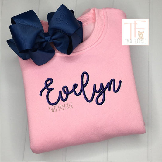 Pink Monogrammed Sweatshirt