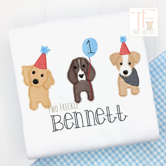 Boys Puppy Birthday Shirt