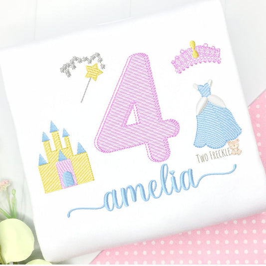 Pastel Princess Birthday Shirt