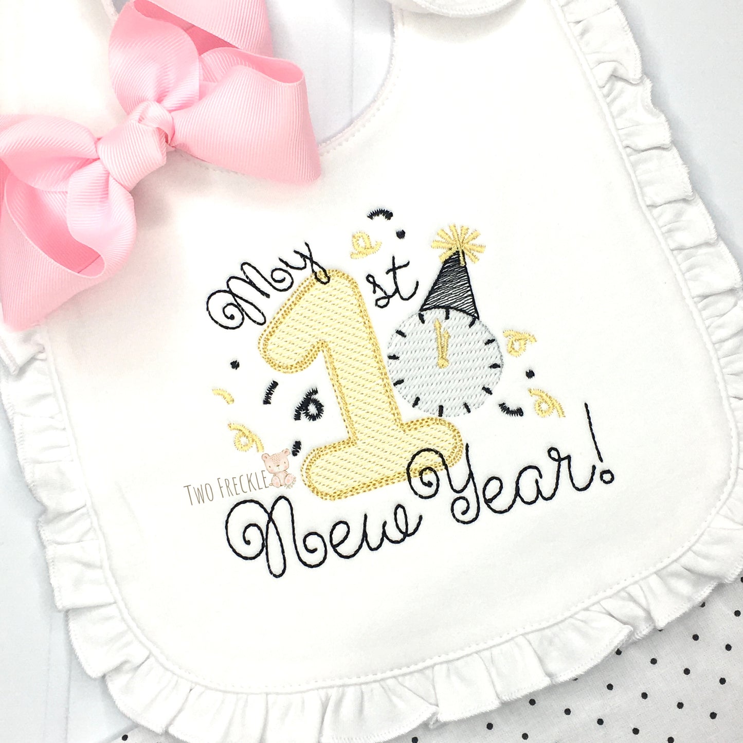 Girls My First New Year Bib