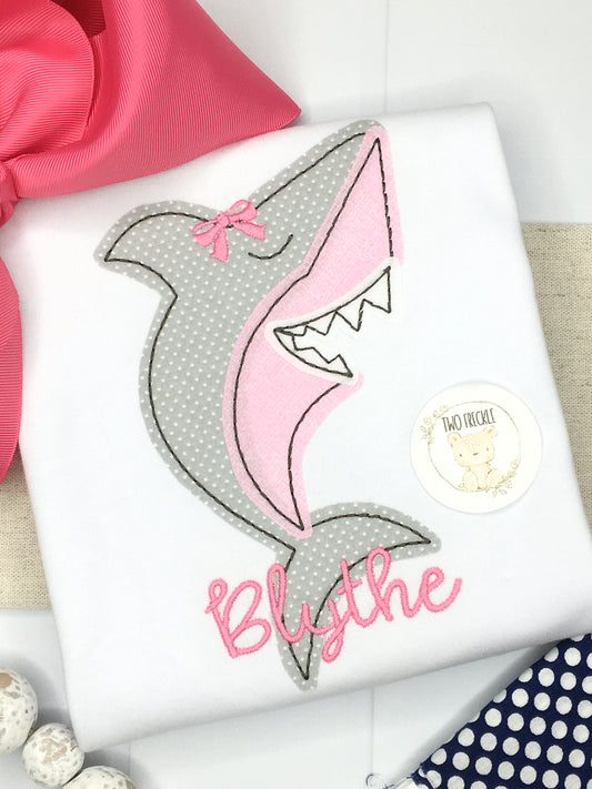 Mrs. Shark Applique