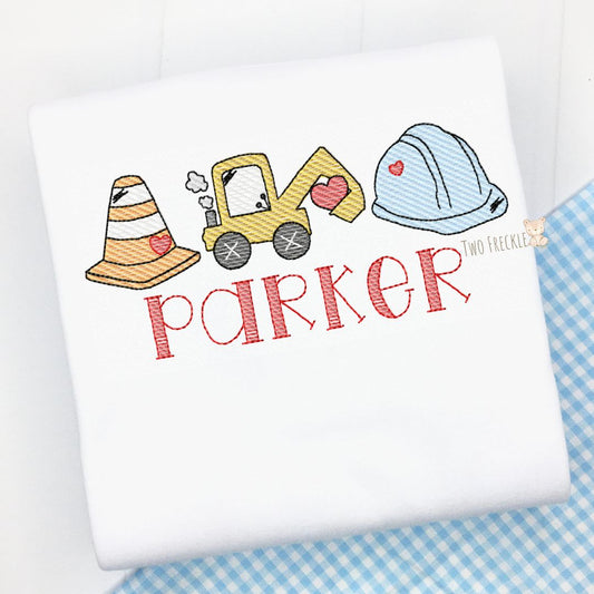 Construction Set Valentine's Day Shirt