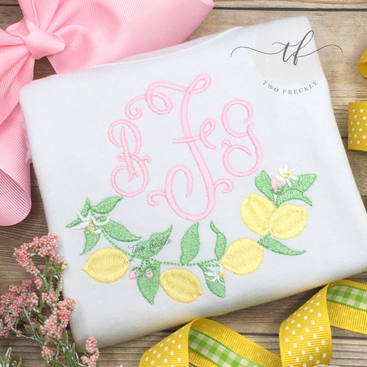 Lemon Swag Monogram