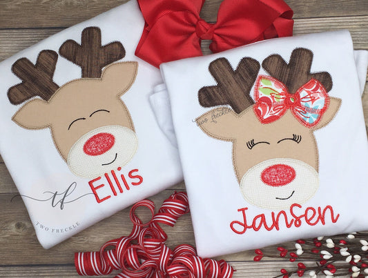 Reindeer Applique Shirt