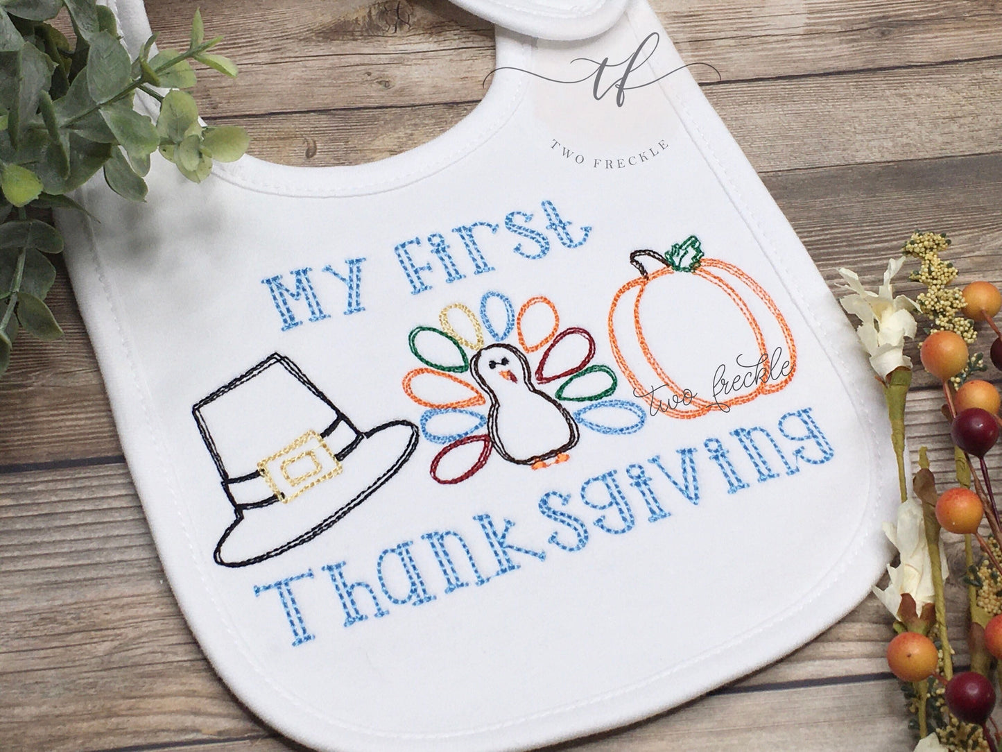 My First Thanksgiving Scribble Bib