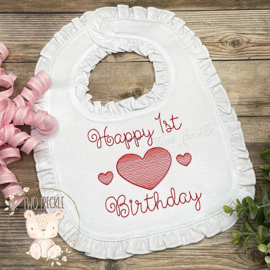 First Birthday Hearts