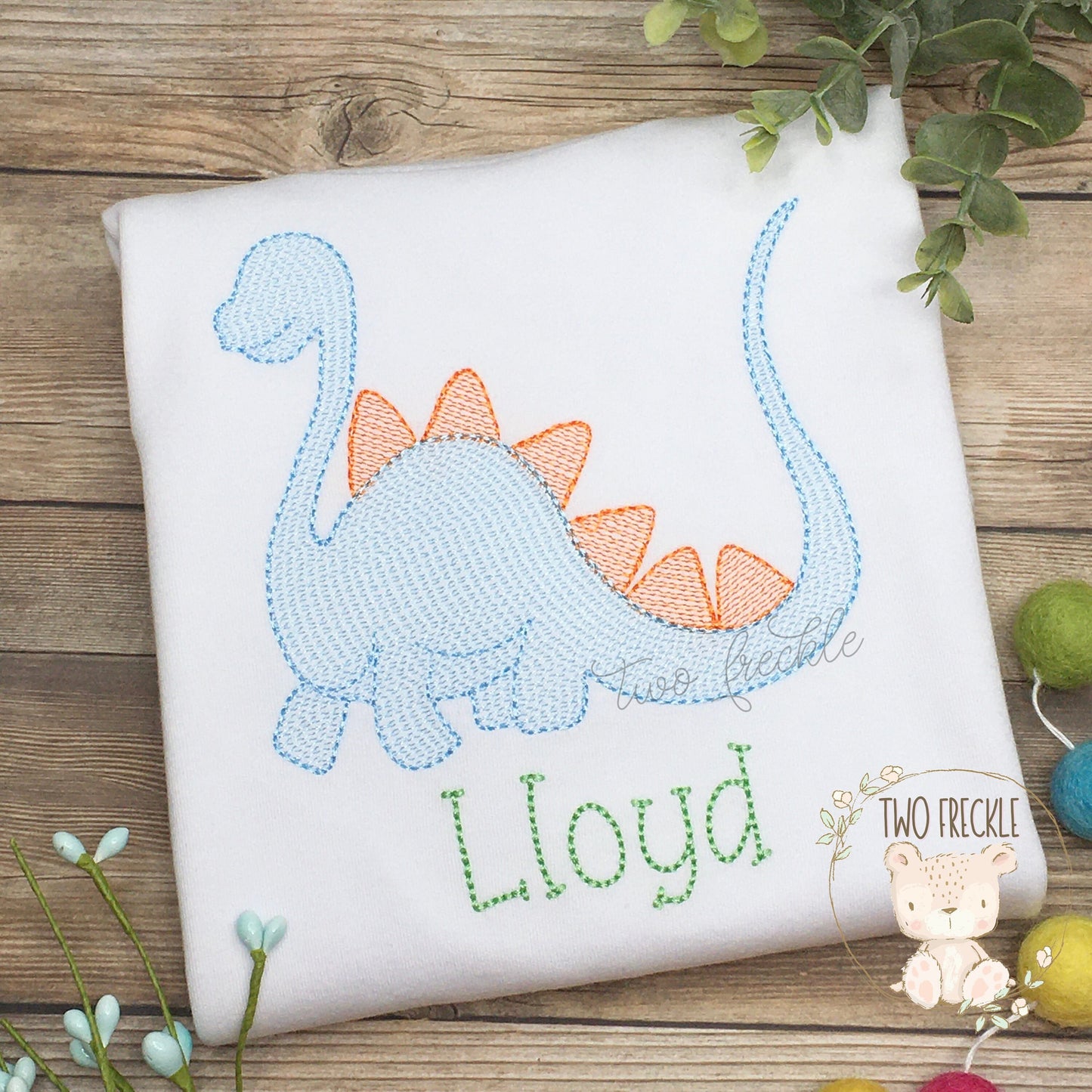 Boys Dinosaur Personalized Shirt, Embroidered Dino Shirt, Romper, or Baby Bodysuit