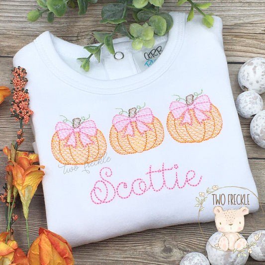 Chunky Pumpkins with Bows