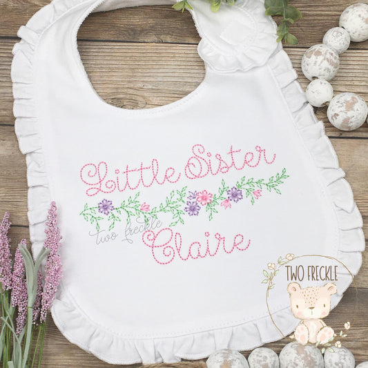 Little Sister Floral Frame