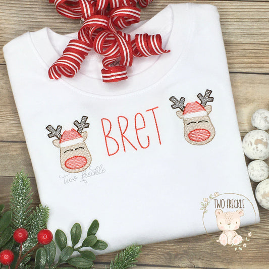 Reindeer Mini Personalized Shirt