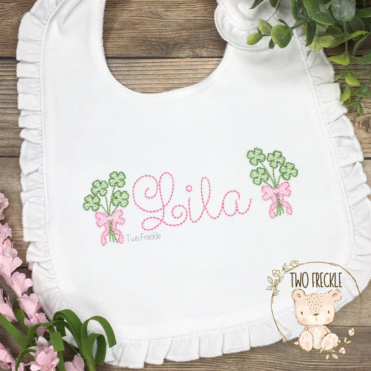 Shamrock Frame Bib