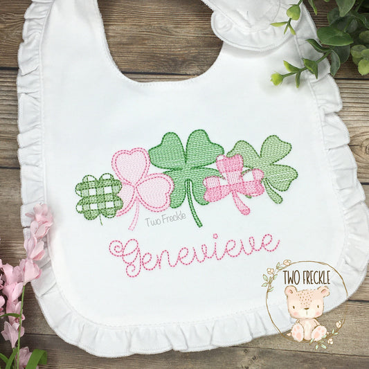 Girls St. Patick's Day Bib