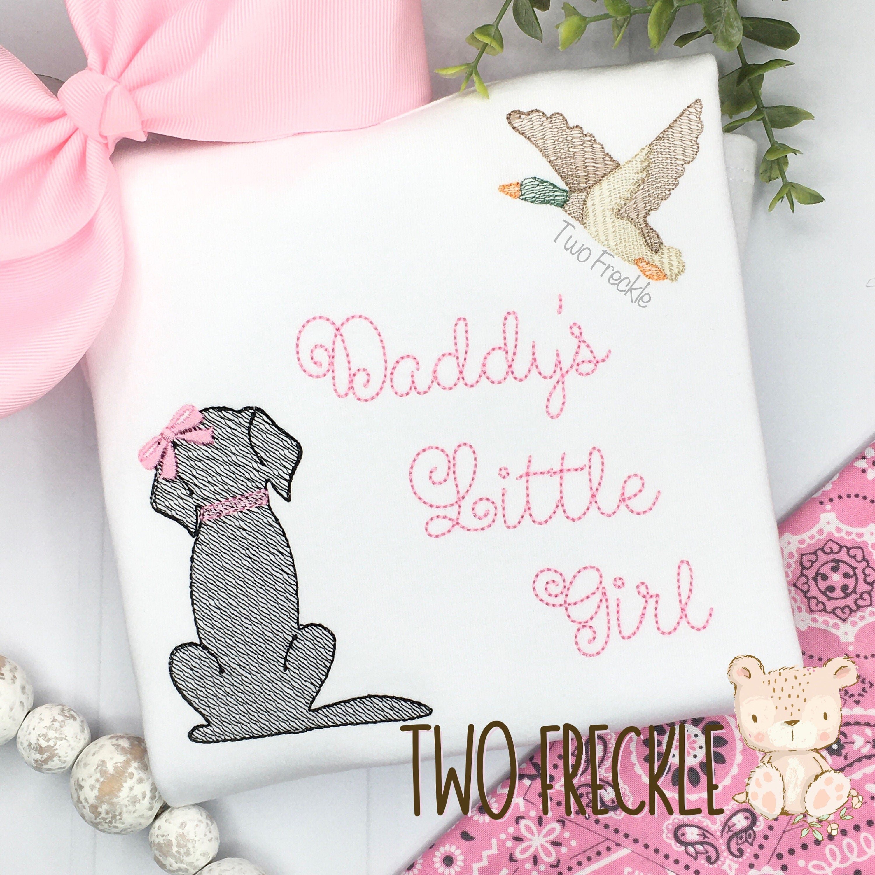 Daddy's little 2024 girl dog shirt