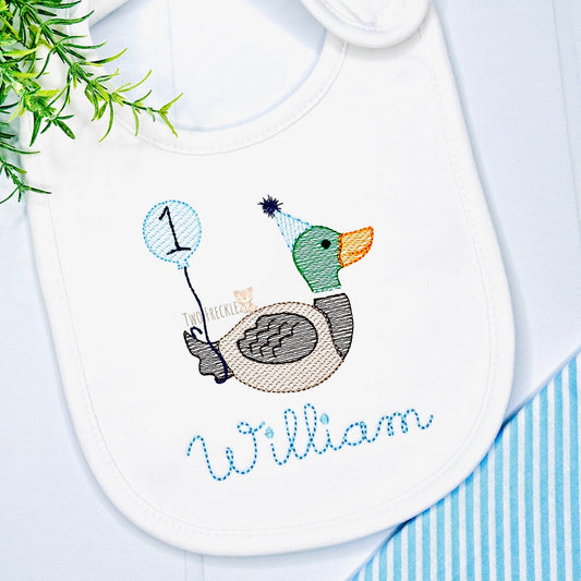 One Lucky Duck Personalized Bib, Bubble, or Bodysuit